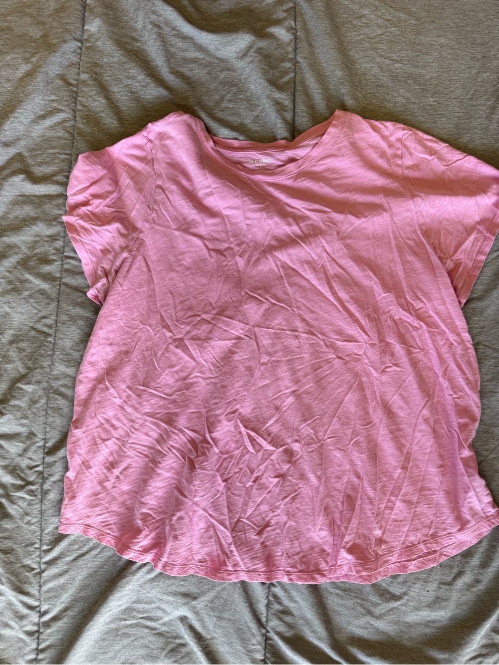 Old Navy Light Pink Short-Sleeve Crewneck Tee